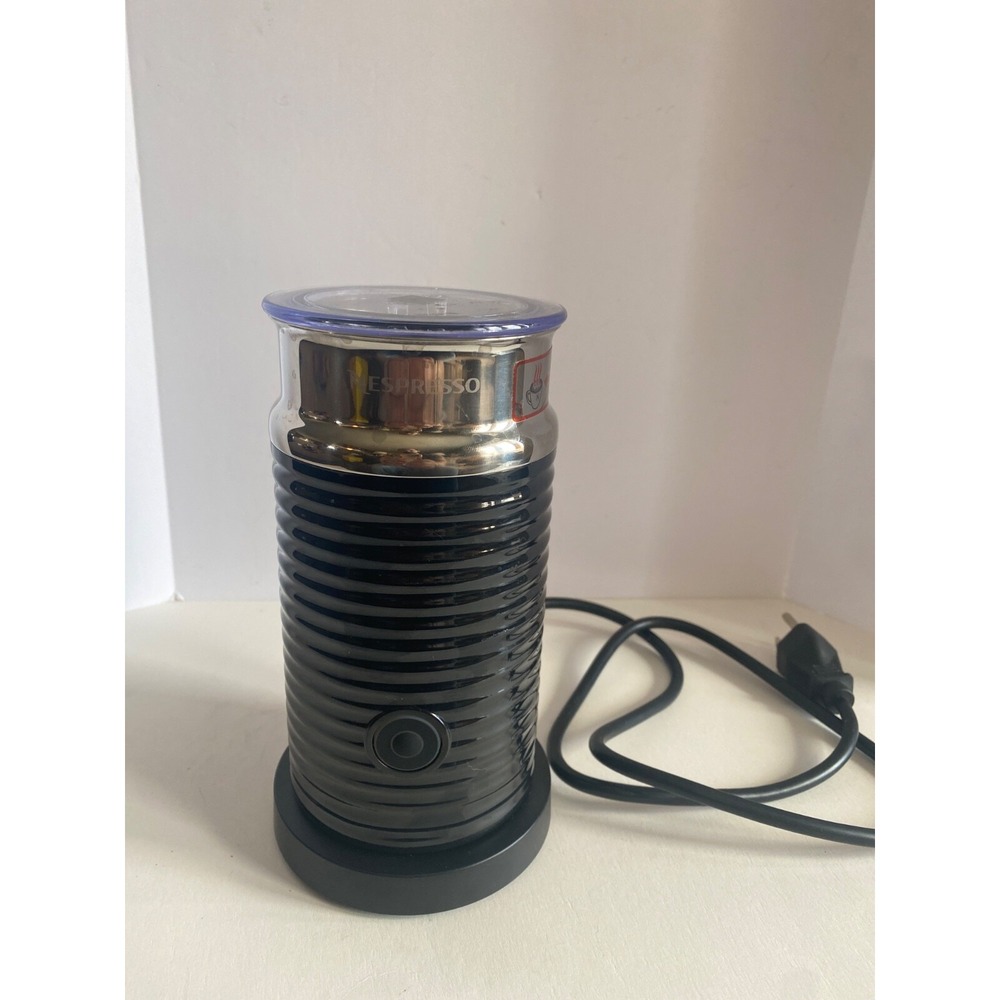Nespresso Aeroccino3 Black Milk Frother 3594 Pre Owned Missing Power Base